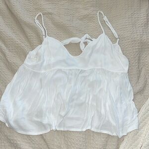 Brandy Melville flowy white top